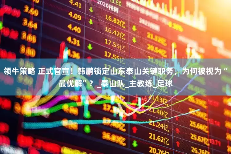 领牛策略 正式官宣！韩鹏锁定山东泰山关键职务，为何被视为“最优解”？_泰山队_主教练_足球
